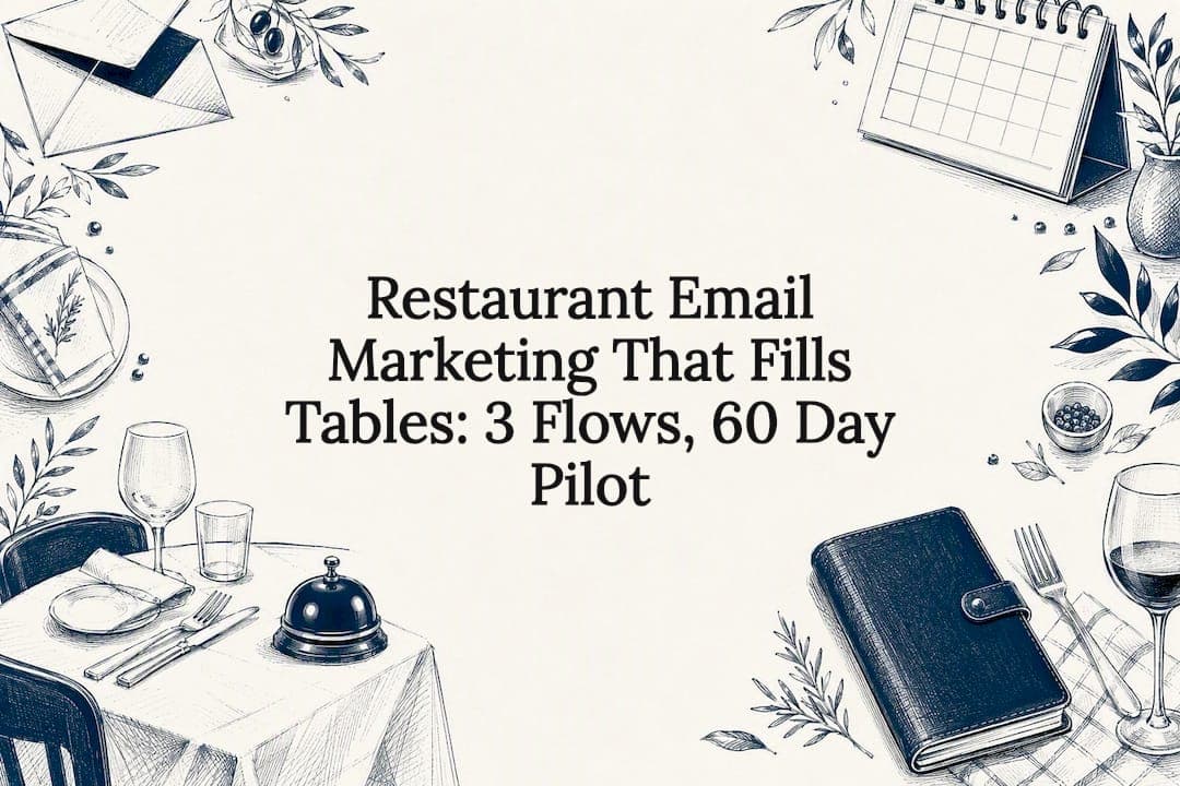 Restaurant Email Marketing That Fills Tables: 3 Flows, 60 Day Pilot