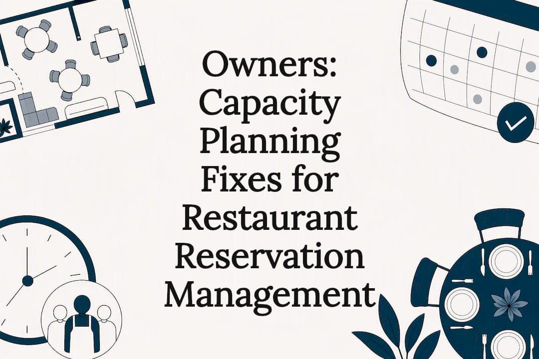 Owners: Capacity Planning Fixes for Restaurant Reservation Management