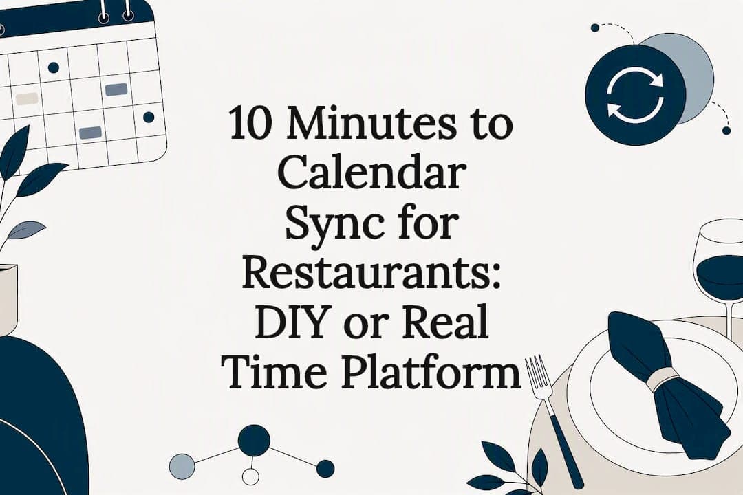 10 Minutes to Calendar Sync for Restaurants: DIY or Real Time Platform
