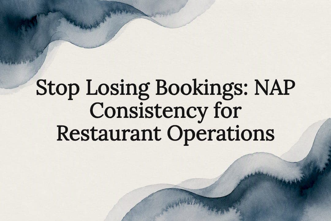 Stop Losing Bookings: NAP Consistency for Restaurant Operations